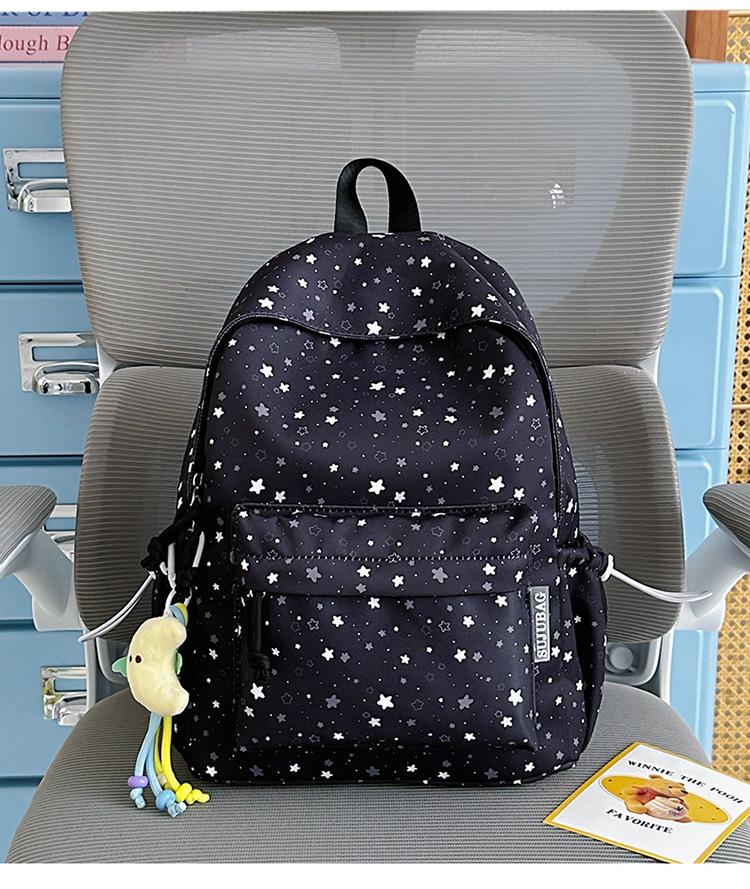 Schoolbag Candy Color Backpack Female Korean Version Girl Versatile School Bag Female Large Capacity Junior High School Student College Student