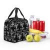 Shotokan Karate Symbol und Kanji Weißer Text Isolierte Lunchtasche für Damen Büro Kühlbox Thermische Lebensmittelbox Tragetasche Lunchboxen