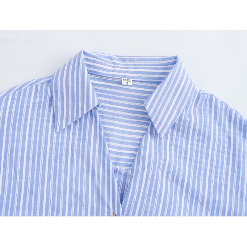 Kaslead New Arrival Women's Fashion Style Fashion Casual Minimalist Long Sleeve Lapel Shirt 4387033