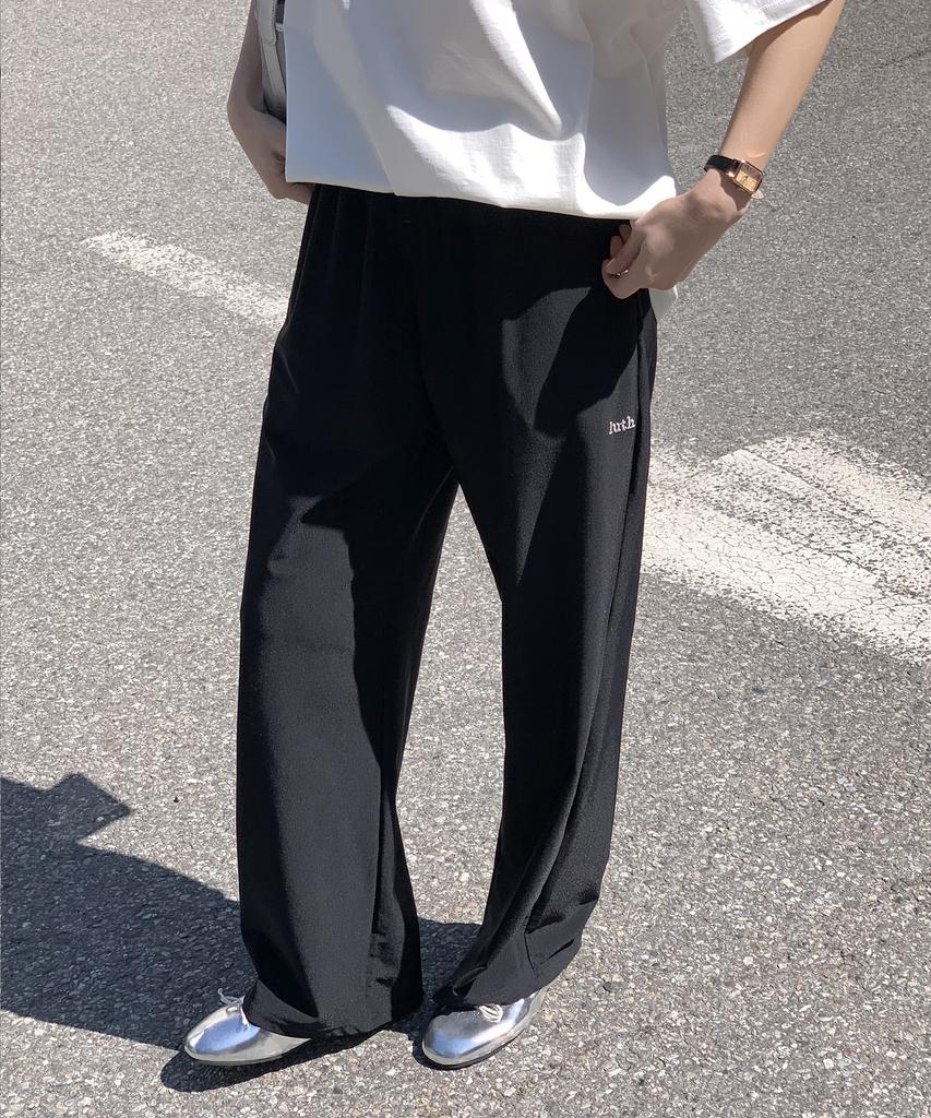 Luseupeulodeogteu Air Touch Wide Fit Pants (Wide Fit) _ Black