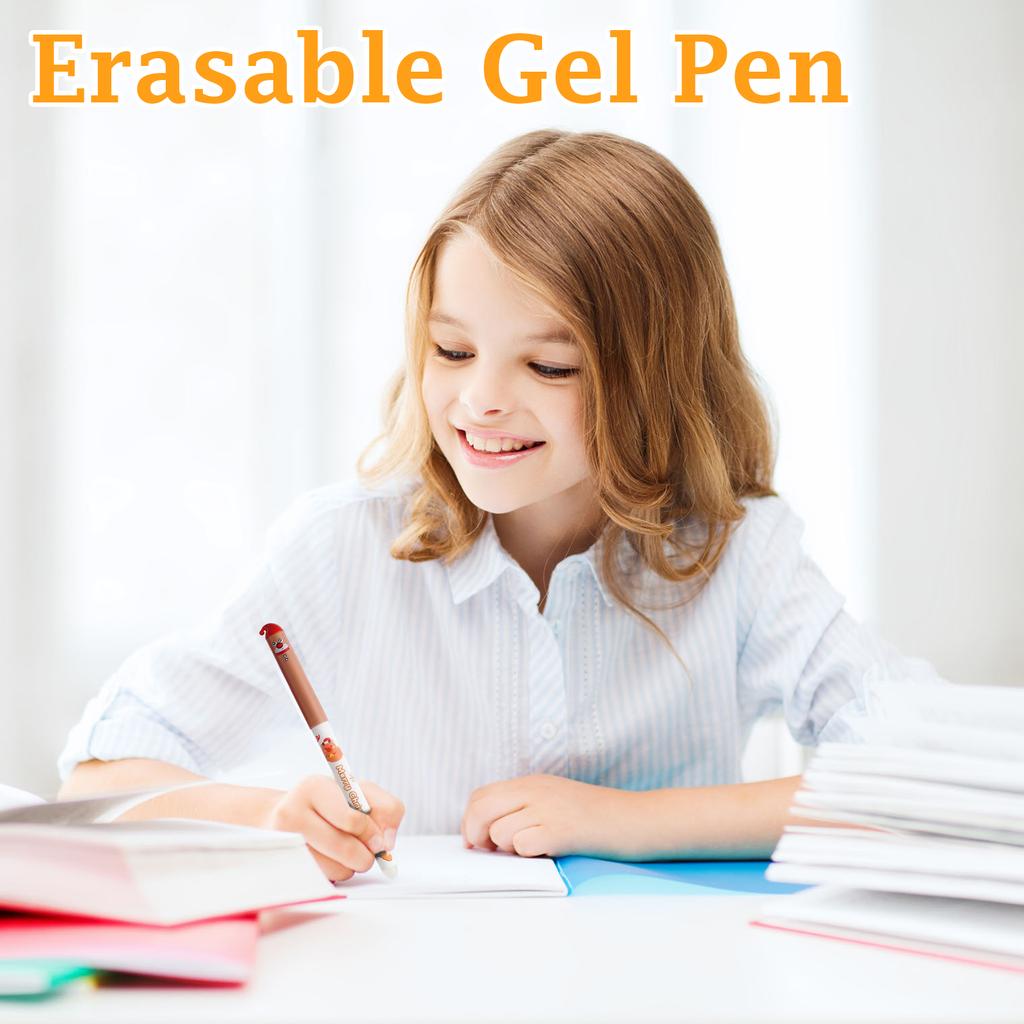 Christmas Edition Erasable Pen - Stylish Friction Erasable Pen for Students, 3ml