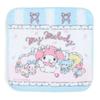 Sanrio Petit Towels 16 X 16 Cm Light Blue Yellow Light Blue Cotton My Melody My Melody Set of 4 with Name Space Character 044598 SANRIO Approx. 100%