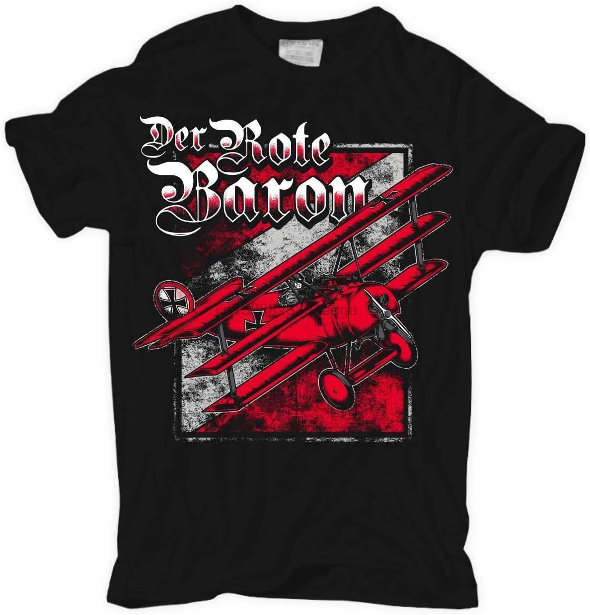 Richthofen The Red Baron Jagdgeschwader Teufel Ek Held Fokker Luftwaffe T-Shirt Unisex Tees XL чёрный