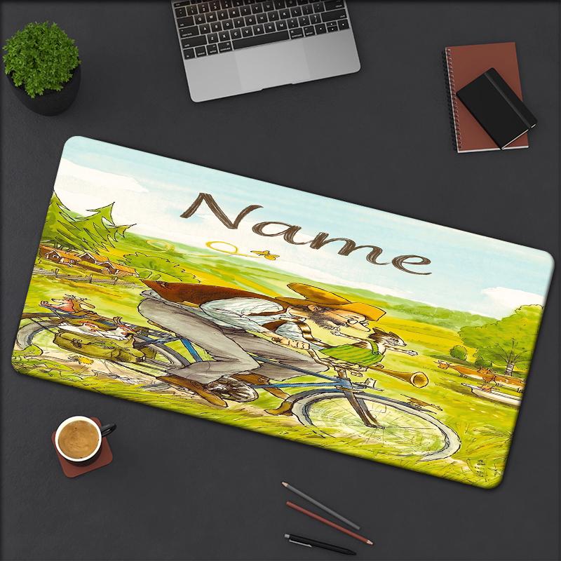 Custom Name Pettson Findus Theme Mouse Pad Non Slip Rubber Base Multifunctional Office Home Decor Perfect For Workspace Personalization
