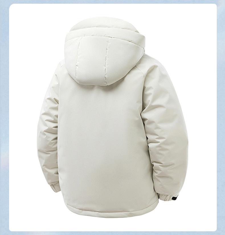 Męska wysokiej jakości krótka kurtka puchowa z kapturem - Niestandardowa modna marka, pogrubiona i luźny krój