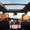 Car Organizer Between Front Seats Hangable Multi-Pocket Net Bag PU Leather Car Organizer Between Seats For Drivers Kids Pets