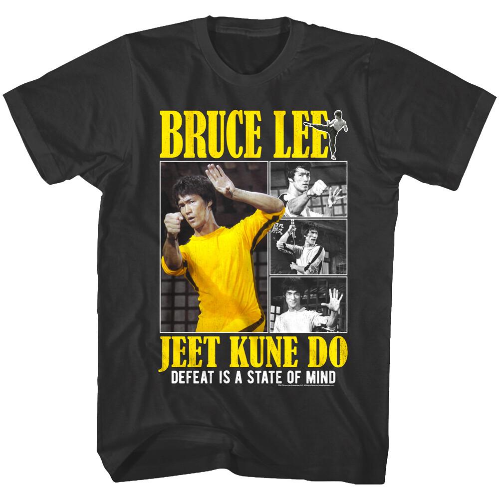 Bruce Lee Jeet Kune Do Defeat is a State of Mind Men T Shirt Kung Fu Collage XXXL