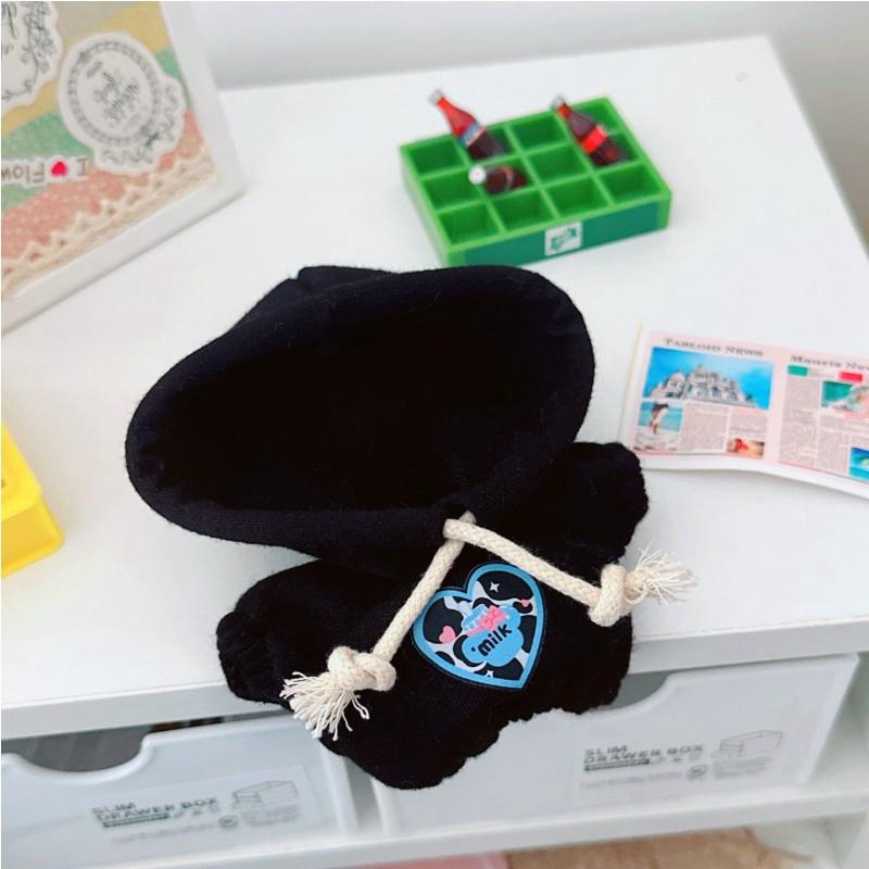 Pandantiv 17cm Păpușă Labubu Șal Poncho Haine Hanorac Drăguț Kawaii Body Costum Costum Păpușă Haine de Modă