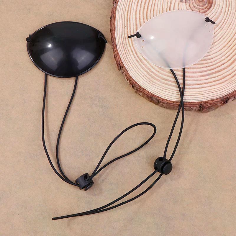 Durchscheinend Schwarz Einzelnes Augenschutz Korrektur Kinder Monokular Augenbrille Patch Amblyopie Augenbinde Ein Auge Schielen