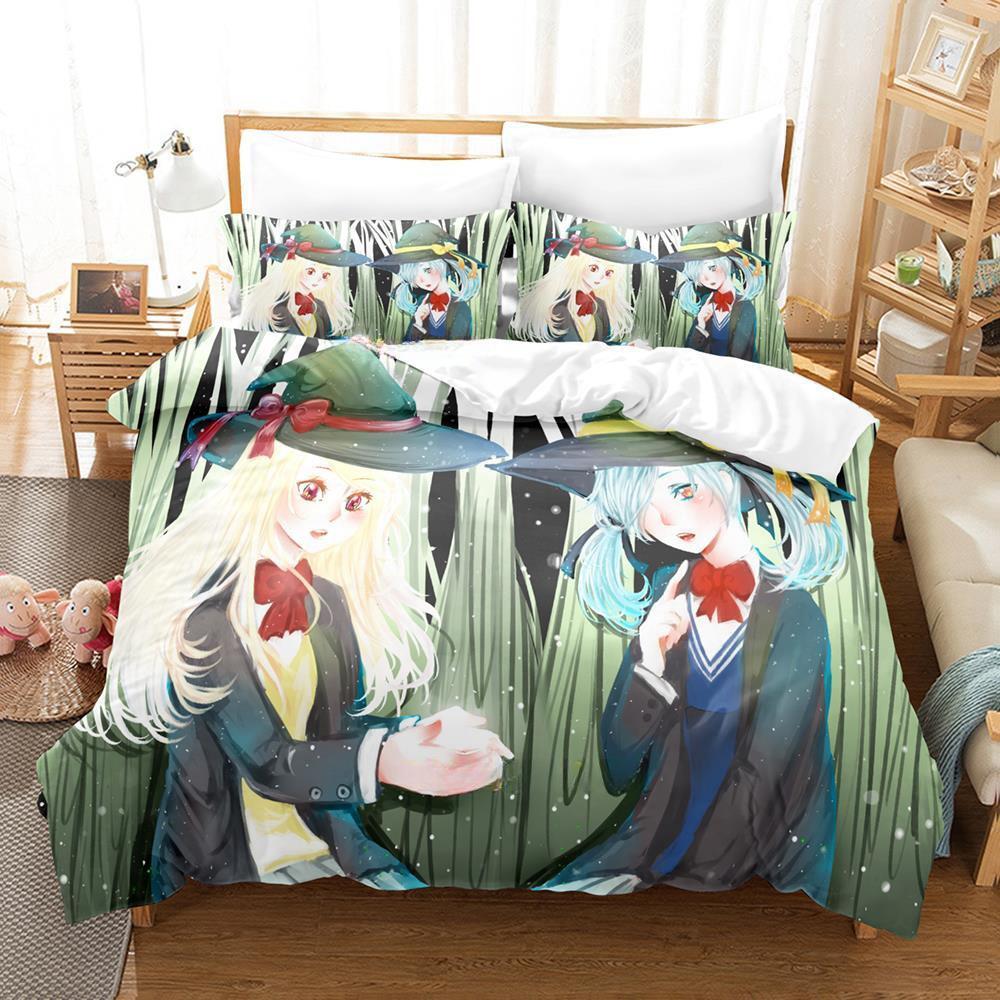Yamada-kun och de sju häxorna Sängkläder Tecknad Anime tredelat set Vuxen Barn Sovrum Påslakanset 3D Kawaii Flickor
