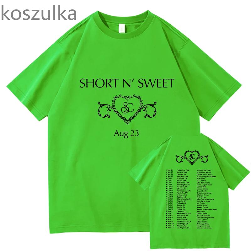 Sabrina Carpenter Graphic Tee Shir Vintage Gothic Fashion Short N' Sweet T-shirt Man 100% Cotton Oversized T Shirts Streetwear