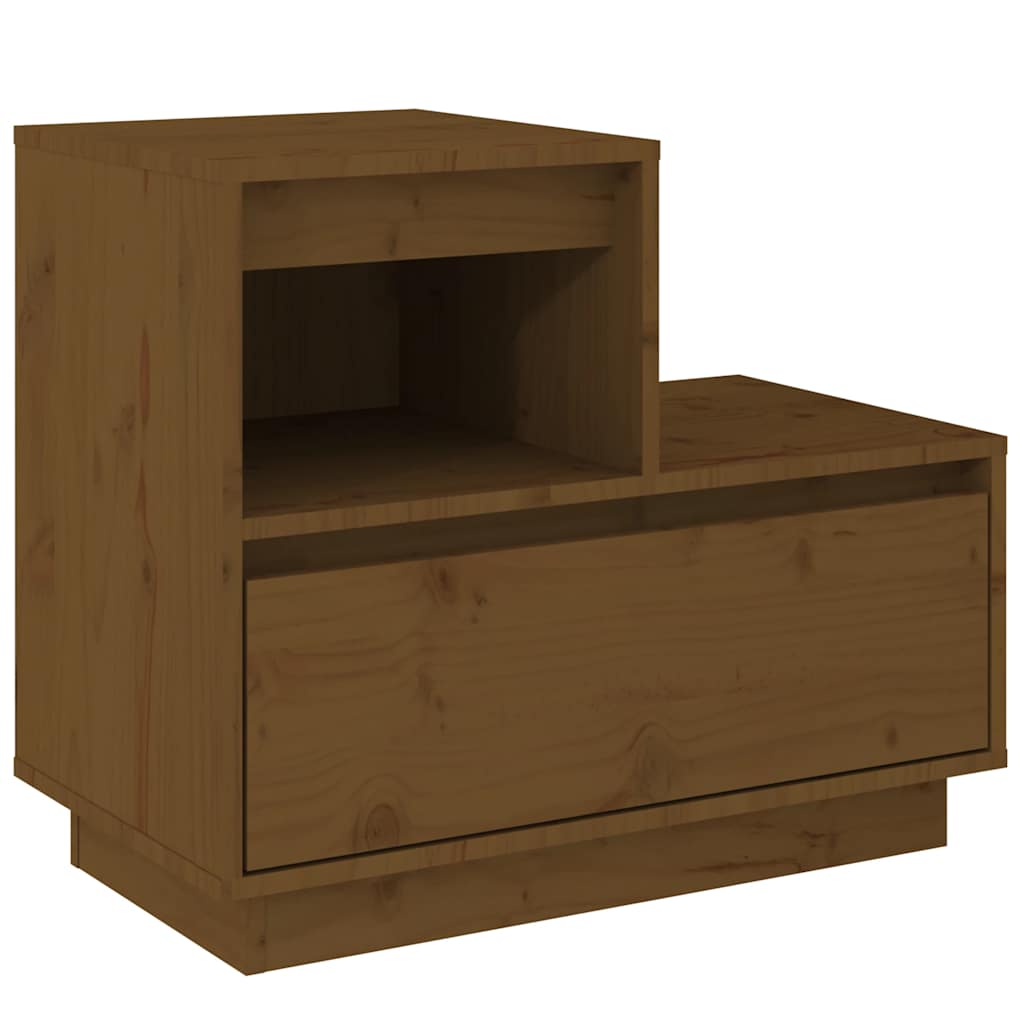 Nightstands 2 pcs Honey Brown 60 x 34 x 51 cm Solid Pine Wood