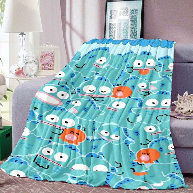 Cartoon Cute HANGYODON Soft Flannel Blanket Bedroom Sofa Picnic, Outdoor Leisure Gift BlanketW-1