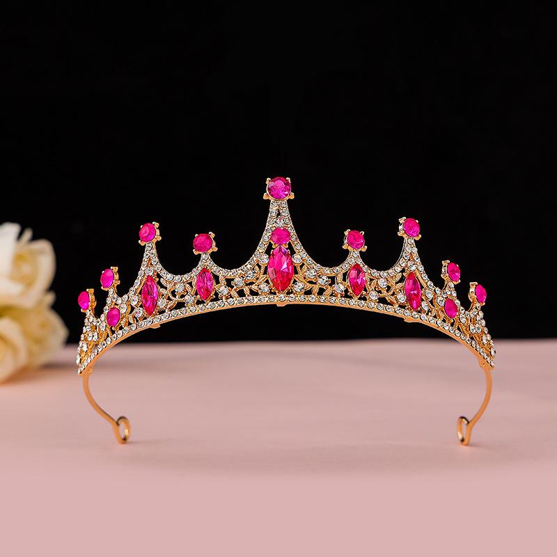 Black Baroque Crown Tiara Bride Eighteen Female Bar Mitzvah Birthday Princess Crown