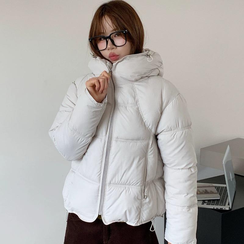 Women S Short Hooded Padded Cotton Coat Loose Warm Winter Jacket