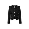 Outdoor Commute Lightweight Luxury Black Jacket Classic Highlight Single-Breasted Casual Short Jacket Women Jackets 226L1451