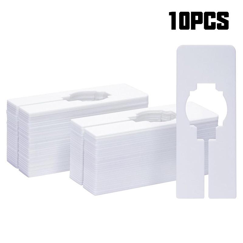 

10 шт. прямоугольных разделителей для шкафа, органайзеры для одежды, разделители для вешалок для одежды для дома белый