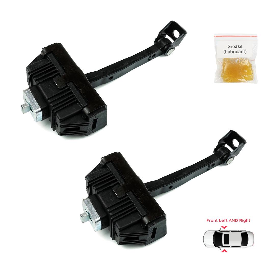 EDP1077-1 2 Pieces Front Left AND Right Door Catch Hinge Brake Stop Check Strap Limiter BMW 5 Series E60 E61 2001-2010 4/5-Door 51217176804