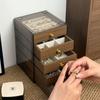 5 Floors Wood Grain Jewelry Storage Boxes Home Rings Earrings Necklaces Jewelry Organizer Boxes Makeup Desktop Storage Box Gifts