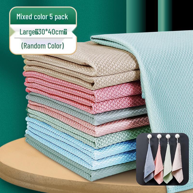 

Очень большая безворсовая салфетка для уборки кухни с текстурой рыбьей чешуи Loose