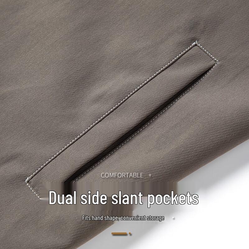 Xuezhongfei Herren Freizeit Frühjahrsjacke mit Kragen