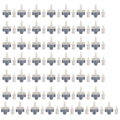 50 Piezas Aspersor de Salida Única con 50 Piezas Cono Interior Gancho Único Grande Riego por Aspersión Atomizada