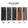 Compatitable With Samsung Galaxy Z Fold 7 Case With Kickstand Holder, Plating Edge Z Fold 6 Case With Front Screen Glass