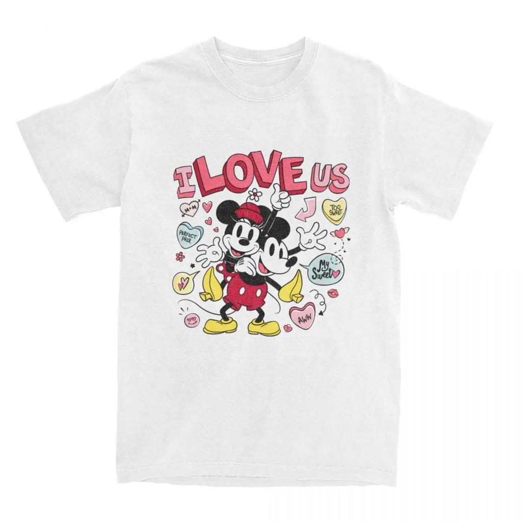 Mickey and Minnie Just Married Shirt Accessories 100% Cotton T-shirt Clothing Vintage Tee Shirt Printed Unisex