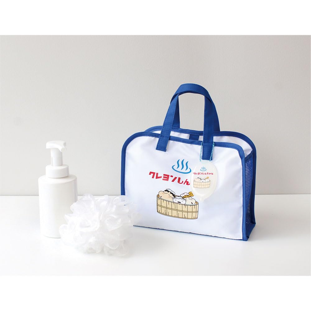 Factory Crayon Spa Sento H200 x W255 x T's Shin-chan Bag, Shin-chan/Blue, D100mm, KS-5527216AO
