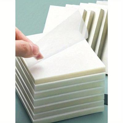 Transparent Sticky Notes, Notebooks, School Stationery, Office Supplies, PET Waterproof Transparent Sticky Notes
