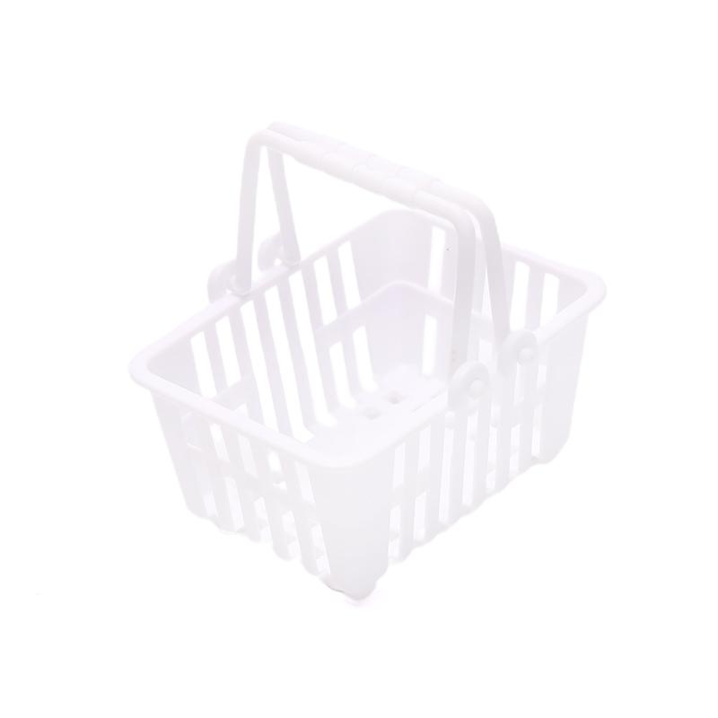 1Pc Dollhouse Miniature Supermarket Shopping Hand Basket Model Accessories