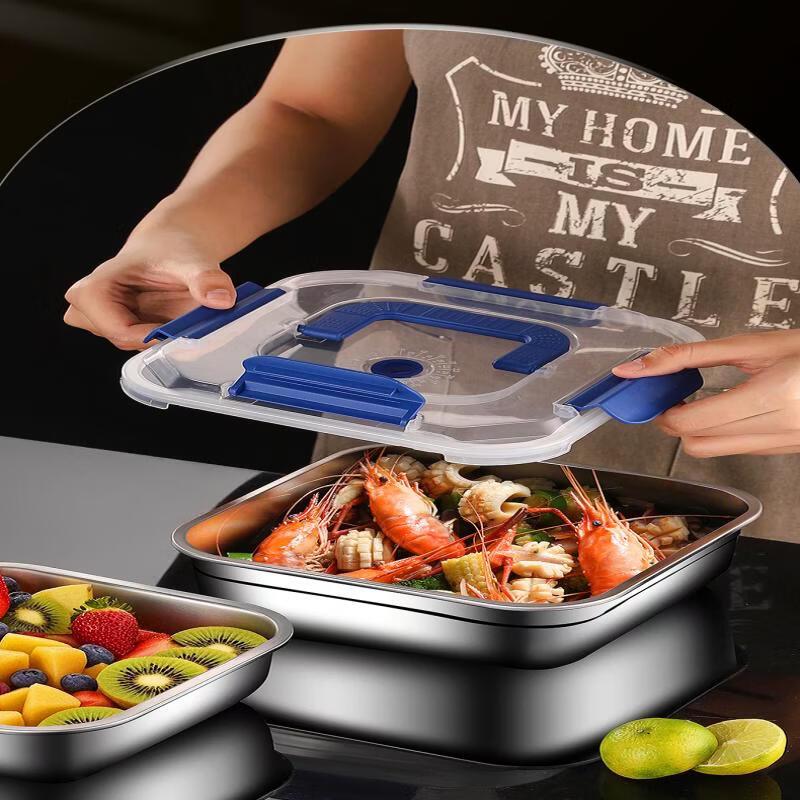 ZISIZ Stainless Steel Portable Lunch Box Set