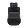 Adaptador de Corriente Universal Convertidor Adaptador IEC 320 C14 a C5 Ángulo Arriba/Abajo