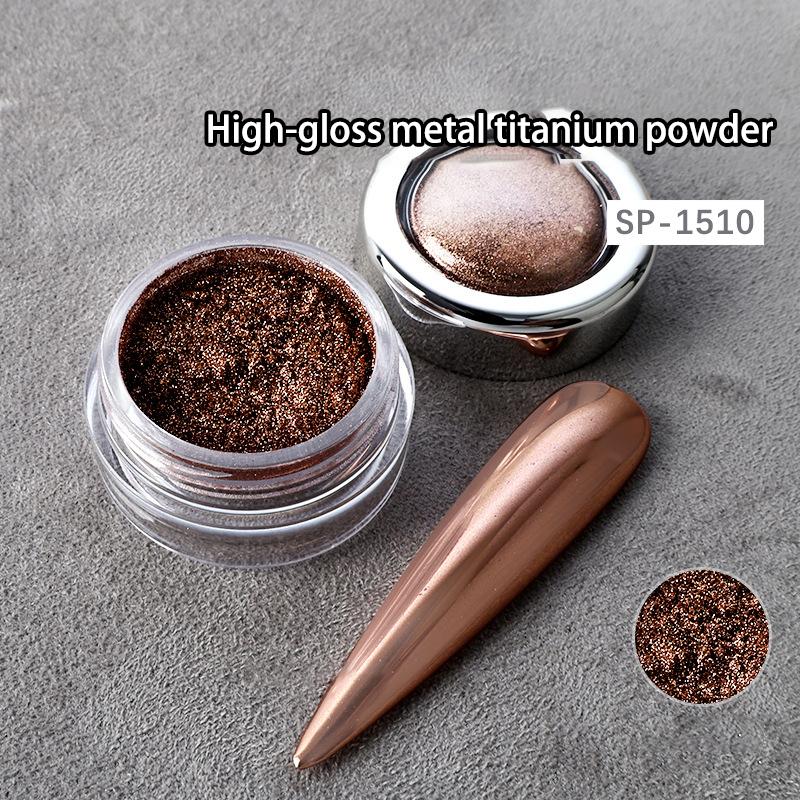 Metallic Mirror Powder Nail Art Glitter Rose Gold Champange UV gel Polish Chrom Dust Metallic Effect Painting Pigment