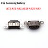 10-100Pc USB Charging Port Dock Plug Charger Connector For Samsung Galaxy A72 A52 A82 A52S A52U A33 A73 A336 A526 A726 A725 A525