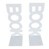 1 Pair Book End Decorative L Shaped Keep Upright Slip Resistant Book Stopper for School