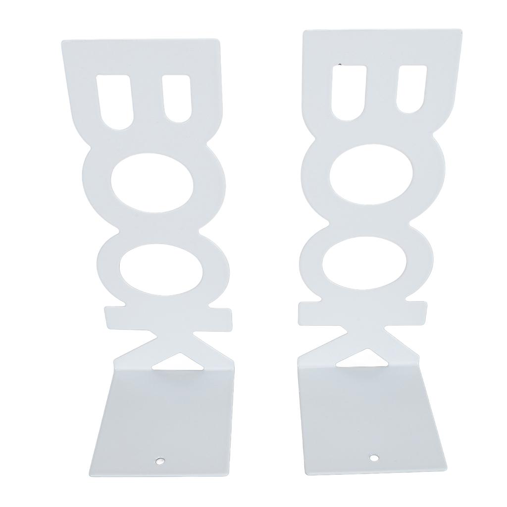 1 Pair Book End Decorative L Shaped Keep Upright Slip Resistant Book Stopper for School