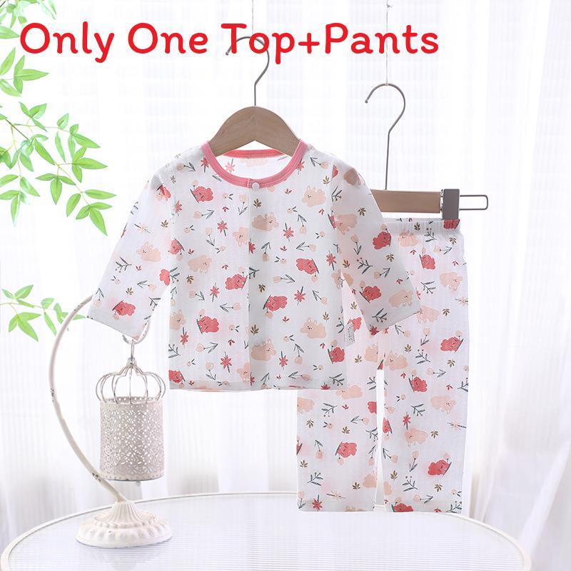 Baby Cotton Summer Pajamas Set With Anti Bacterial Fabric For Newborns And Infants