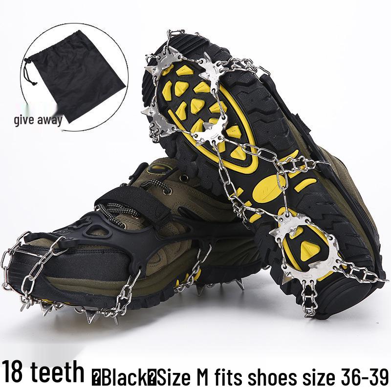 Gheare de gheață antiderapante: Ghețari cu 8 dinți pentru bărbați și femei, pantofi de drumeție pentru exterior