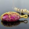 Ruby Gemstone Pendant, Tree Shape Sterling Silver Pendant Necklace