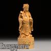 EnergyPower Wooden God of Wealth Feng Shui Good Business and Career Perfect for and Protects Against Evil and Increases Chinese Natural Boxwood