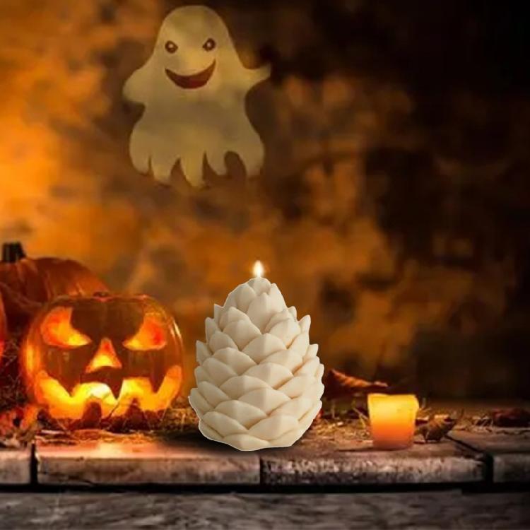 Pinecone Shaped Candle Silicones Molds for Gypsum Decorations Epoxy Resin Casting Craft Project