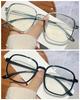2 pieces Korean Big Square Anti Radiation/blue Light Glasses for Men Women Computer Eyewear
