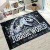 Classic Jurassic Park Dinosaur Movie Tyrannosaurus Rex Rug for Bedroom Living Room Sofa Home Doormat Decor,Non-slip Floor Mat