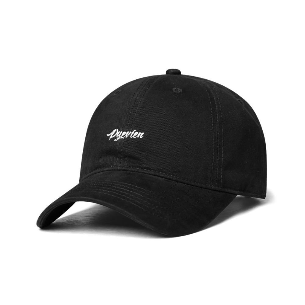 

Korean Style Embroidered Letter Cap Sunscreen Cotton Hat Simple Baseball Cap Girls чёрный