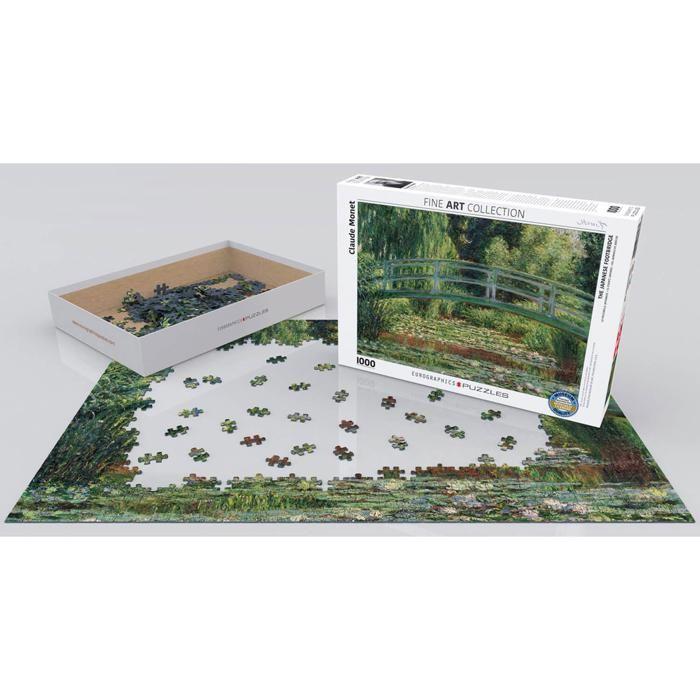 Puzzle 1000 Pieces : La Passerelle Japonaise, Claude Monet
