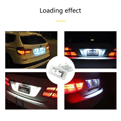 LED License Number Plate Light Waterproof Rear License Tag Lights for A3 S3 A4 S4 A6 A8 Auto Accessories Lamp Error Free