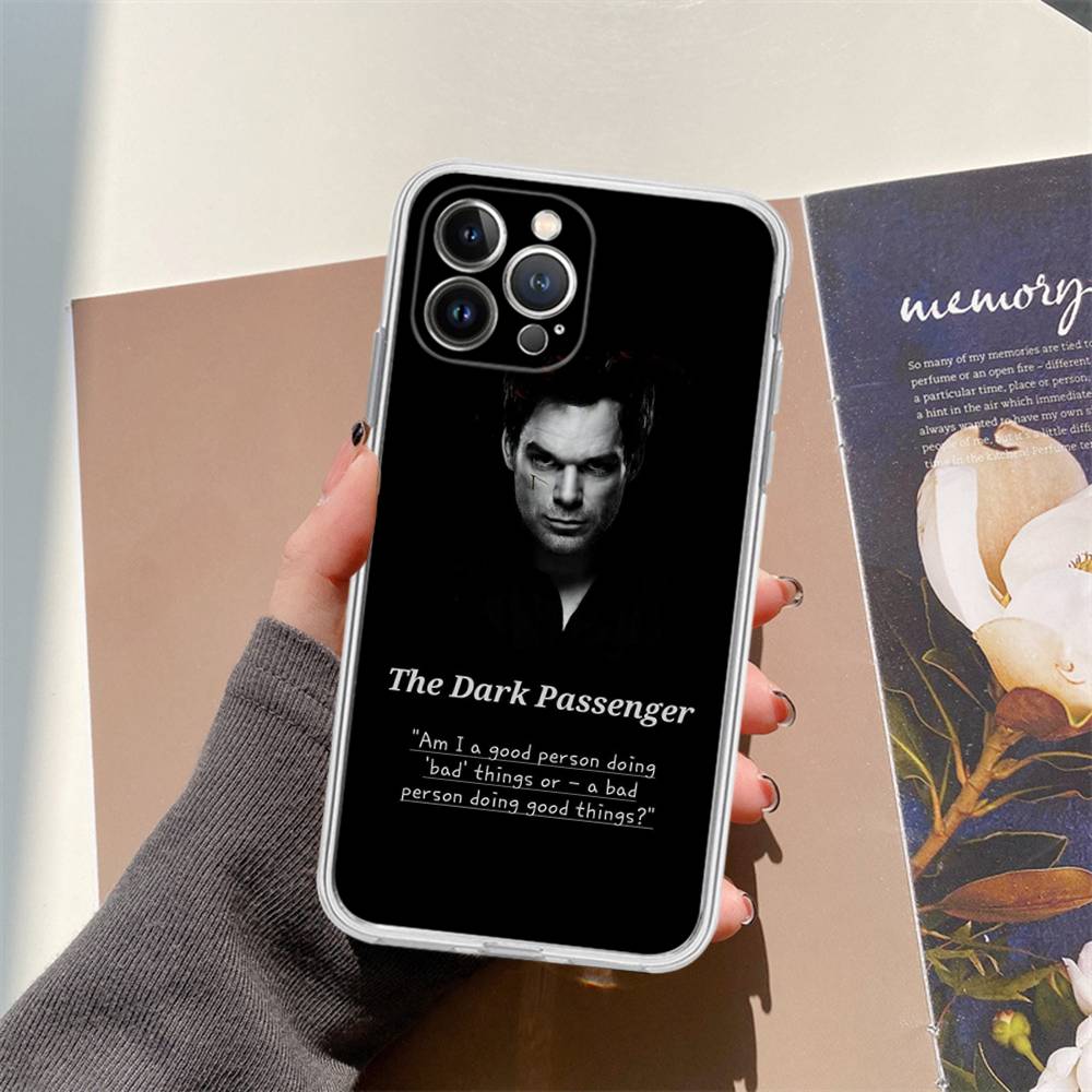 Dexter Morgan For IPhone 17 16 15 14 13 12 11 Pro Max Plus Transparent Soft TPU Phone Cover