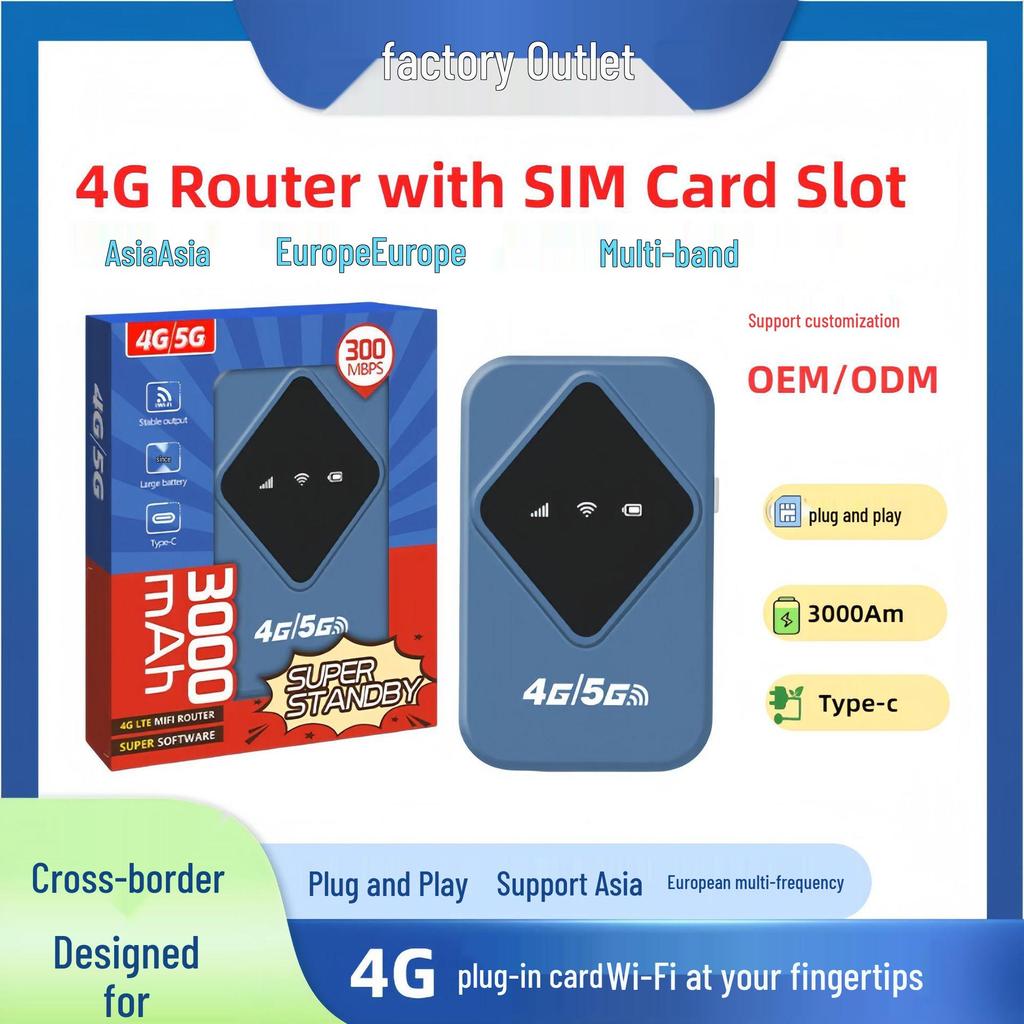 4G LTE Portable Car WiFi Router: For Thailand, Vietnam, Europe, Japan