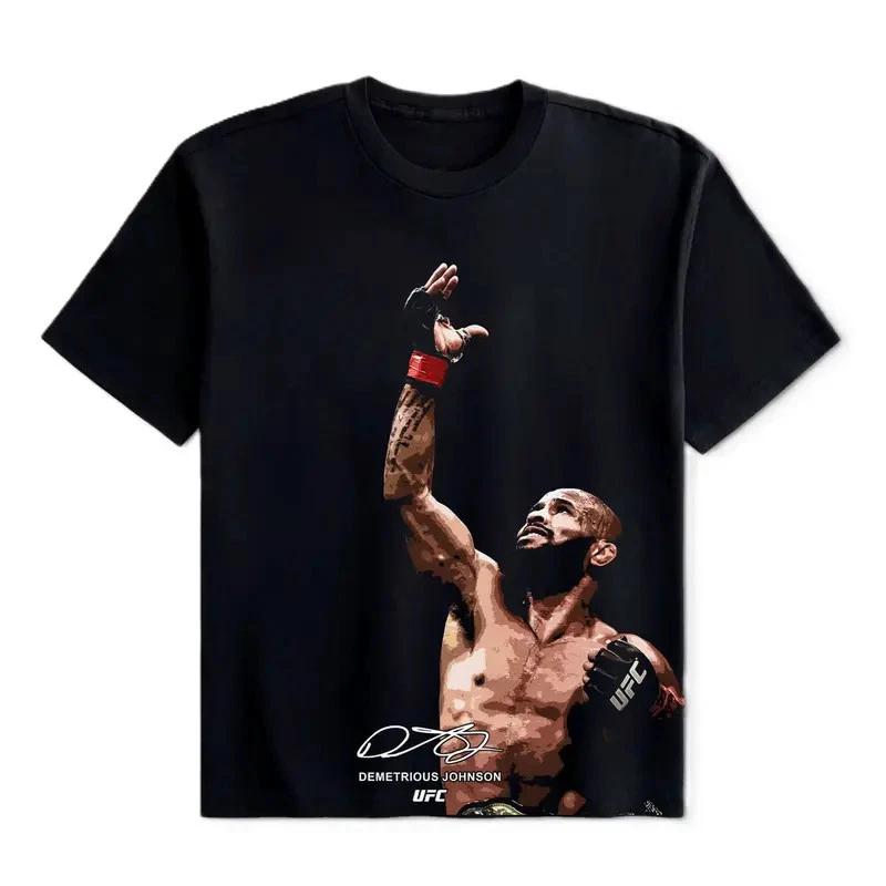 Футболка UFC MMA с изображением Деметриуса Джонсона, Спортивные футболки чемпионов UFC, Графическая футболка XS